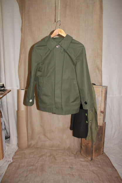 Waxed Cotton Bespoke Cropped Mackintosh