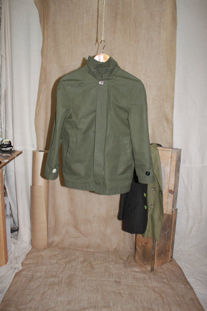 Waxed Cotton Bespoke Cropped Mackintosh