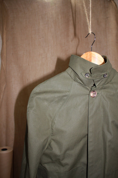 Waxed Cotton Bespoke Cropped Mackintosh