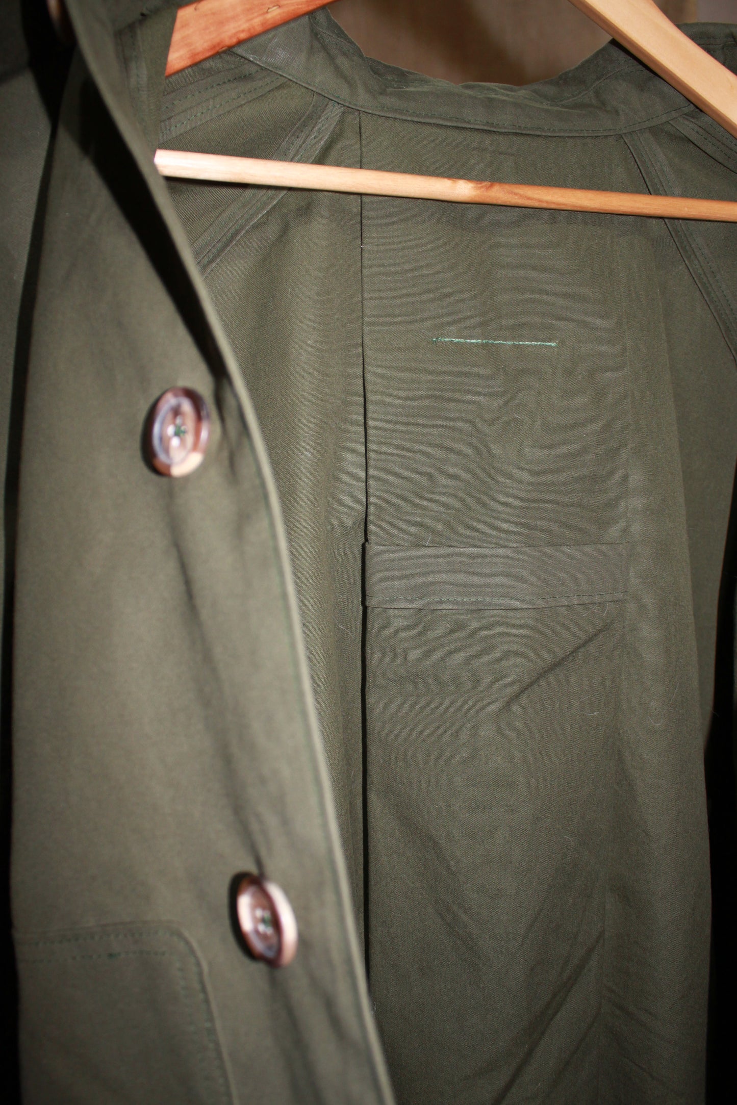 Waxed Cotton Bespoke Cropped Mackintosh
