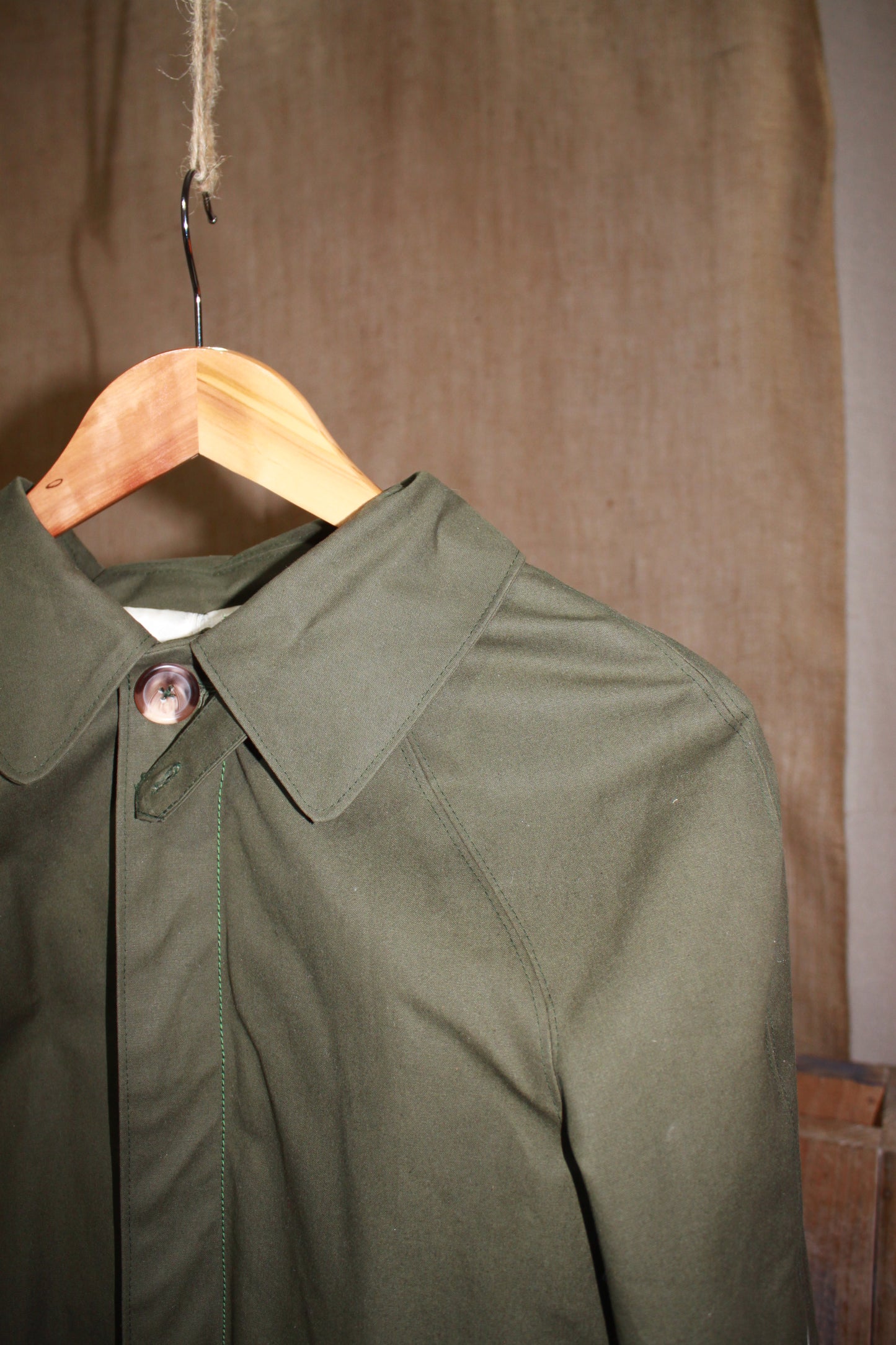 Waxed Cotton Bespoke Mackintosh
