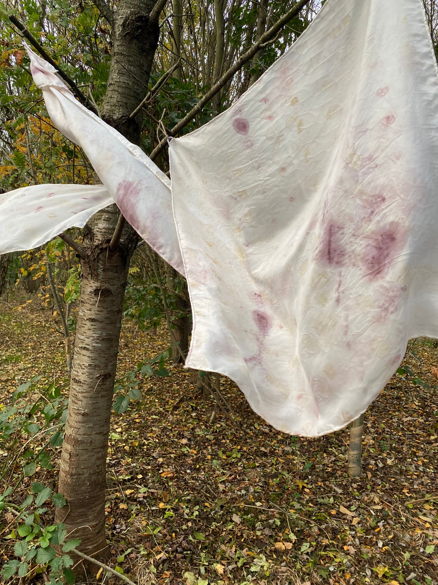 Hand Dyed Habotai Silk