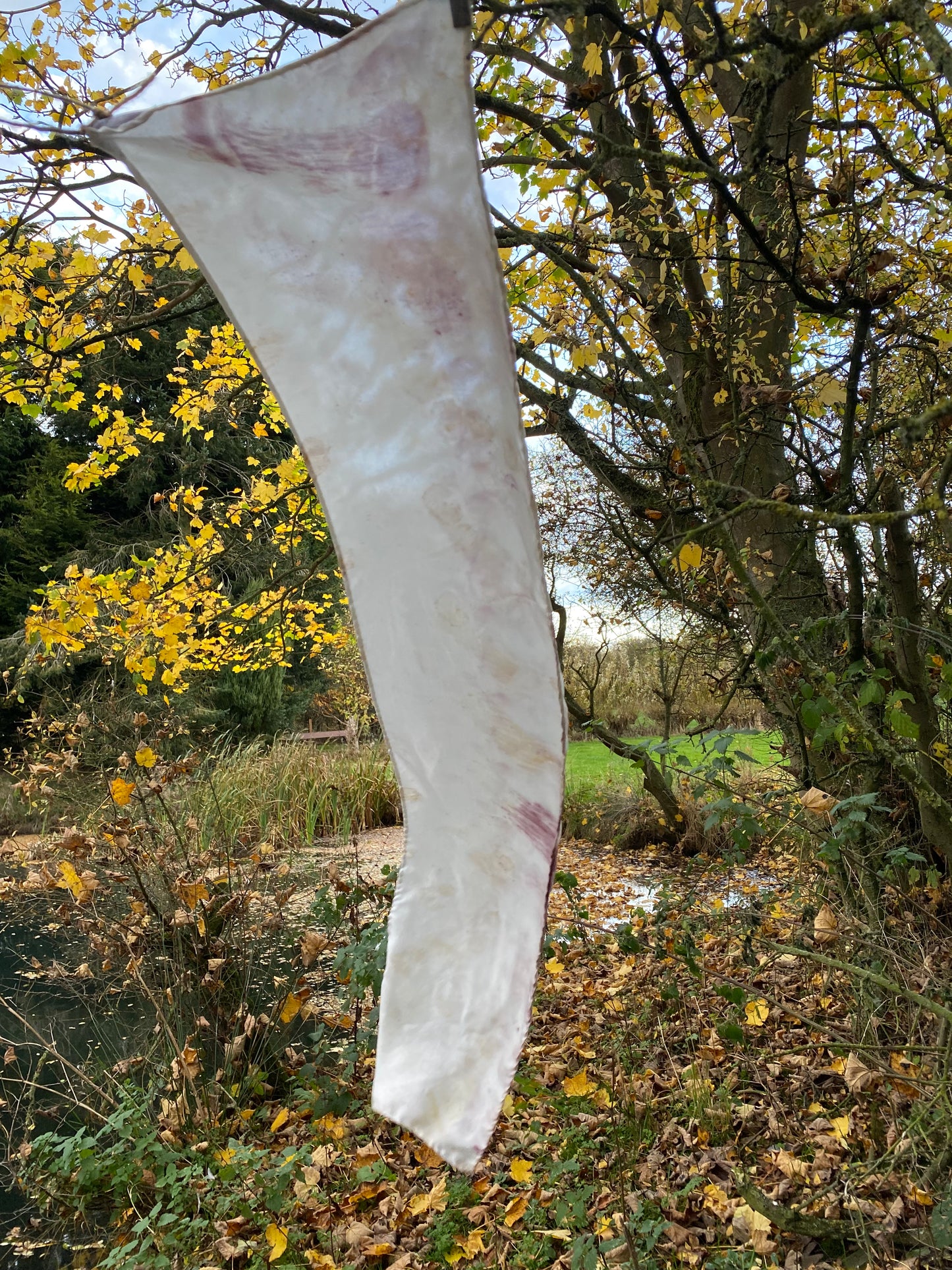 Peaceful Silk Scarf (Silk Twill)