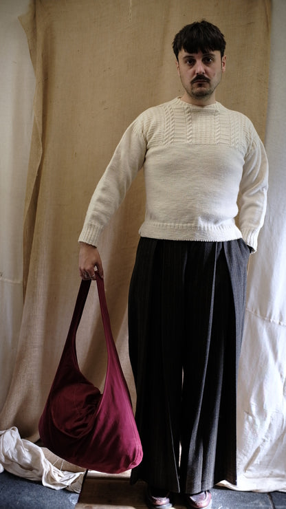 The Slouchy Coal Satchel