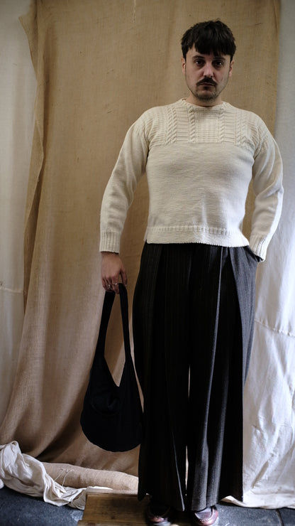 The Slouchy Coal Saddlebag